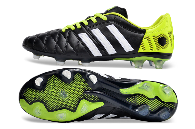 Chuteira Adidas Campo Adipure 11Pro FG - Preto e Verde