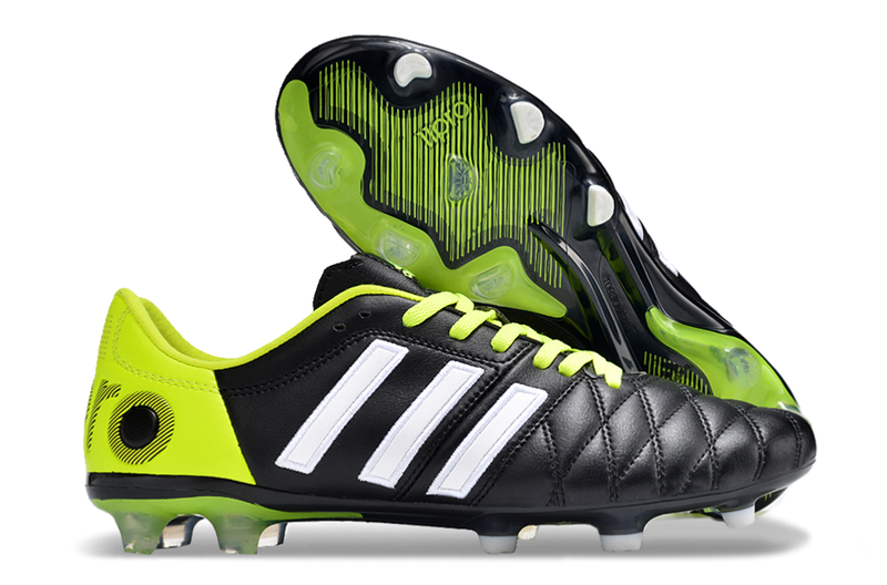 Chuteira Adidas Campo Adipure 11Pro FG - Preto e Verde