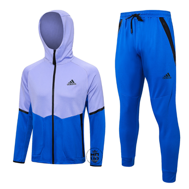 Conjunto Adidas Sportswear Tech Fleece – Roxo e Azul